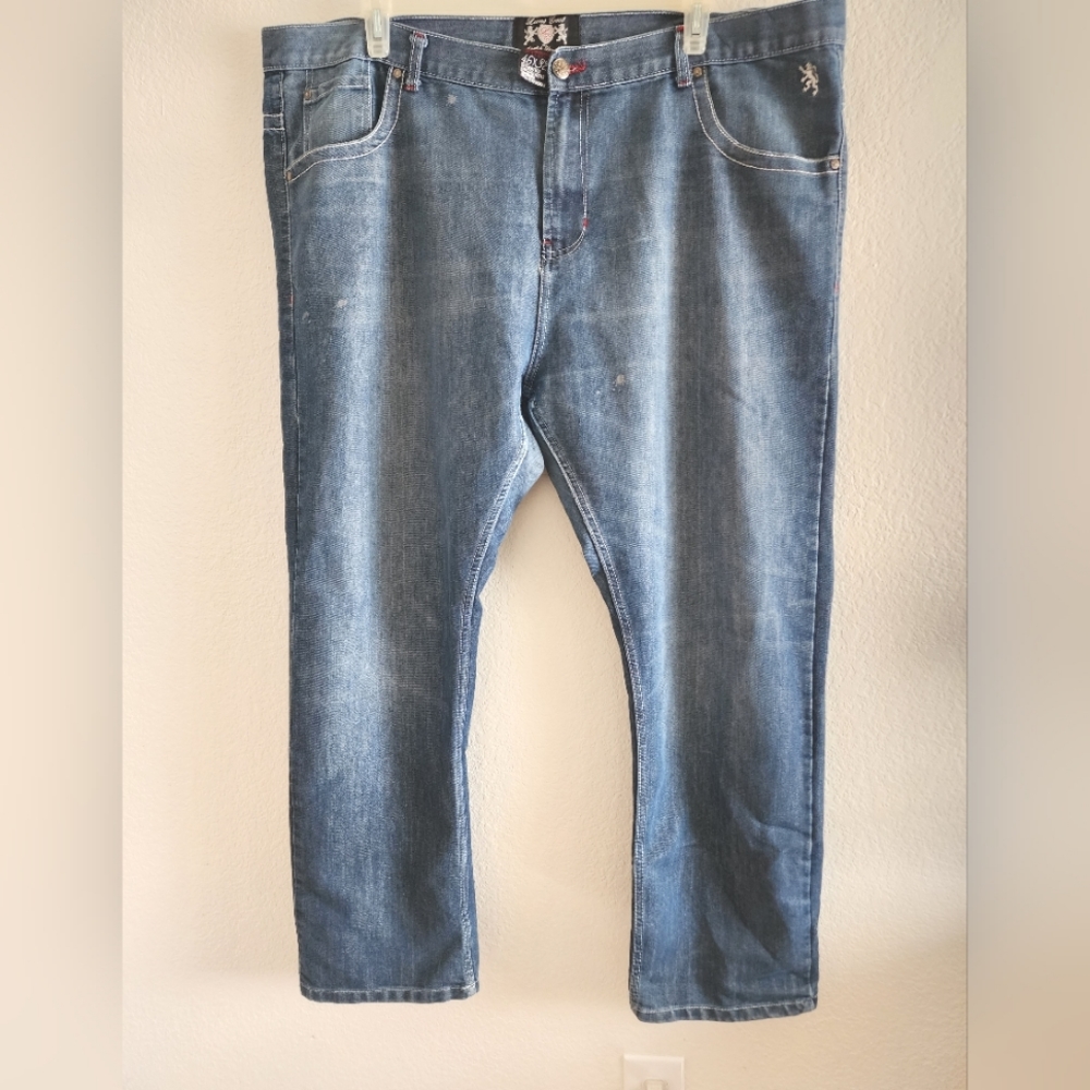 Mens Lions Crest by English Laundry Blue Jeans Size 46x32